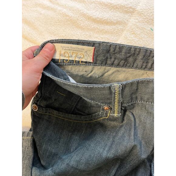 Marc Ecko Jeans Mens 40 Blue Standard Straight Cut Dark Wash Denim Casual - Picture 3 of 3